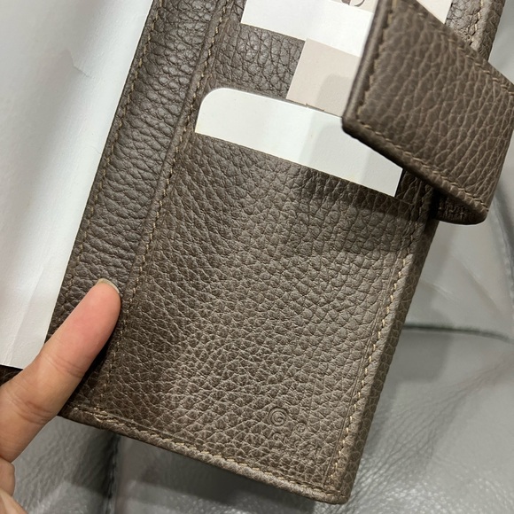 Brand New With Box Gucci Leather Continental Wallet Gray - Picture 8 of 10